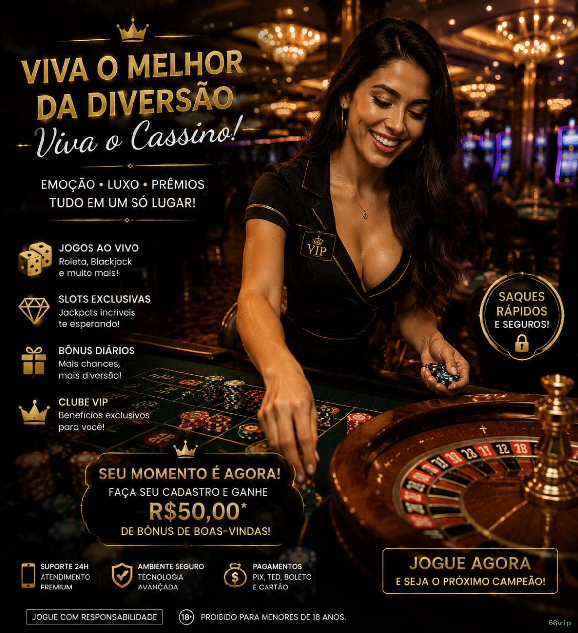 App 66vip para Android e iOS - download grátis